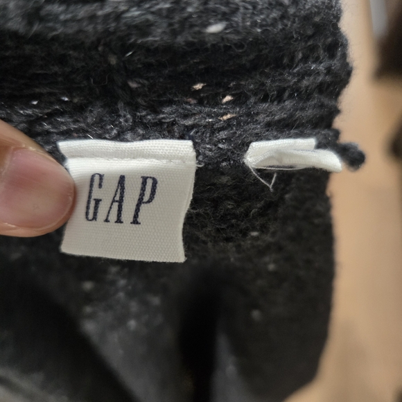 Gap Hesthered Dark Gray Long Open Cardigan - Picture 3 of 3